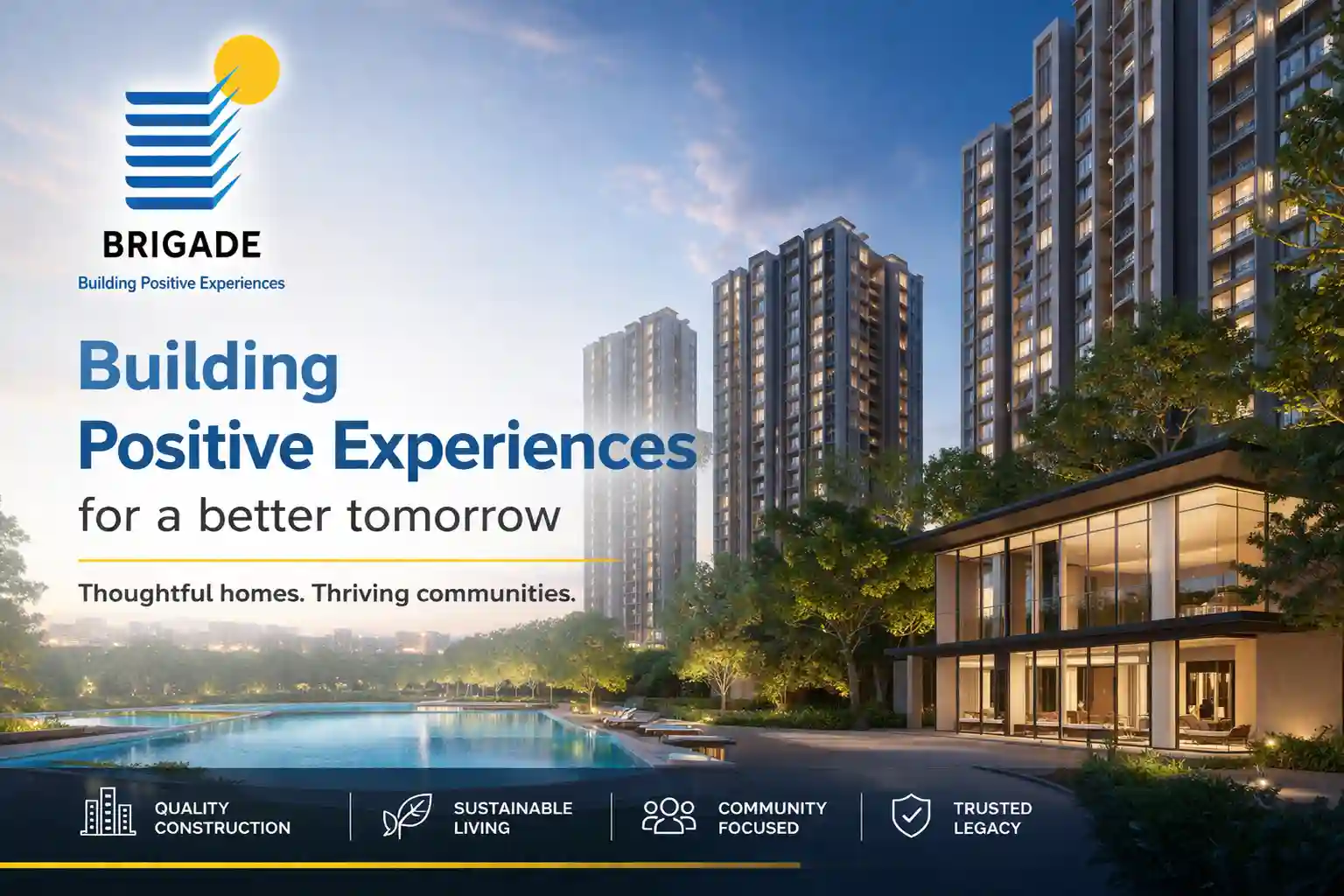 Brigade Group - luxury residential towers and township in South India